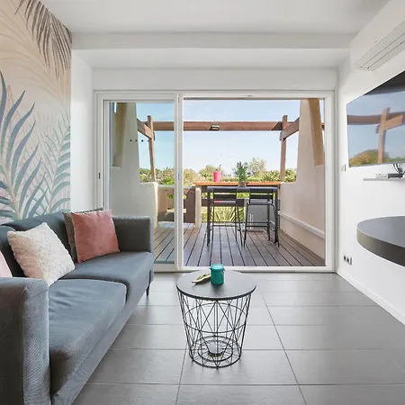 Le Tikanah Port Nature 8 - Rez Jardin - Terrasse - Parking - Village Naturiste Agde
